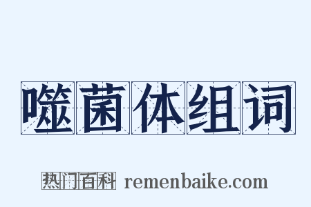 噬菌体组词是什么意思的图片